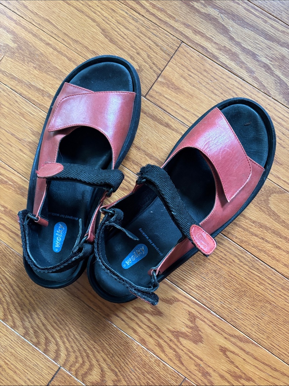 Wolky sandals size40 red